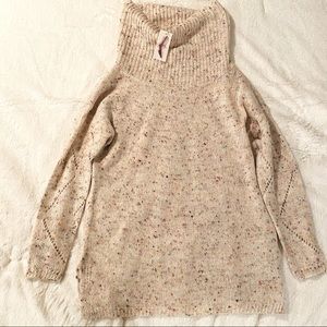 Jessica Simpson Cream Cowl Neck Knit Sweater